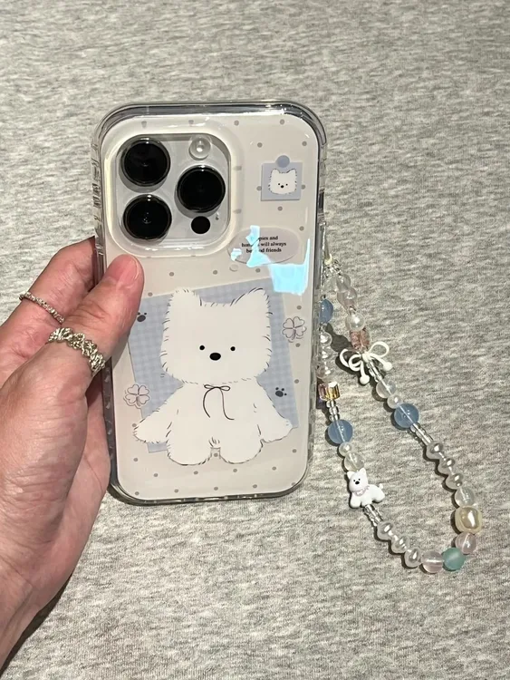 IMD波点西高地适用iphone16苹果15果冻手机壳小米OPPOVIVO荣耀