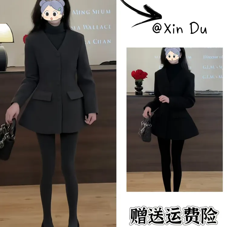 2025秋季新款时尚显瘦气质女士网红洋气外套百搭款D23631