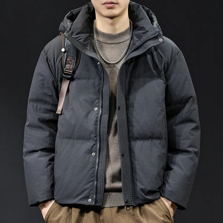 MR.MUDI/穆迪先生美式复古白鸭羽绒服男外套冬季2025新款连帽宽松