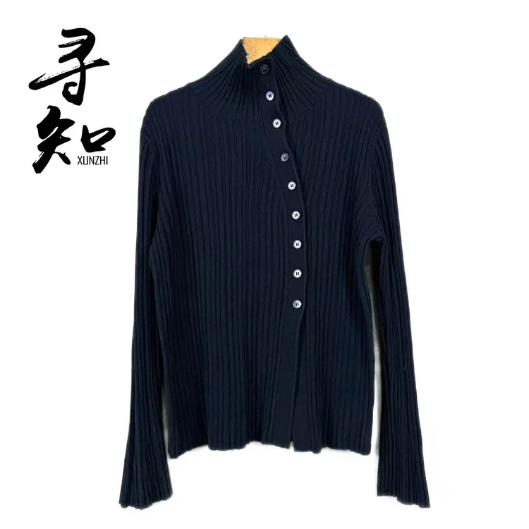 寻知·朱总原创设XZS354M暖序倾扣毛衣