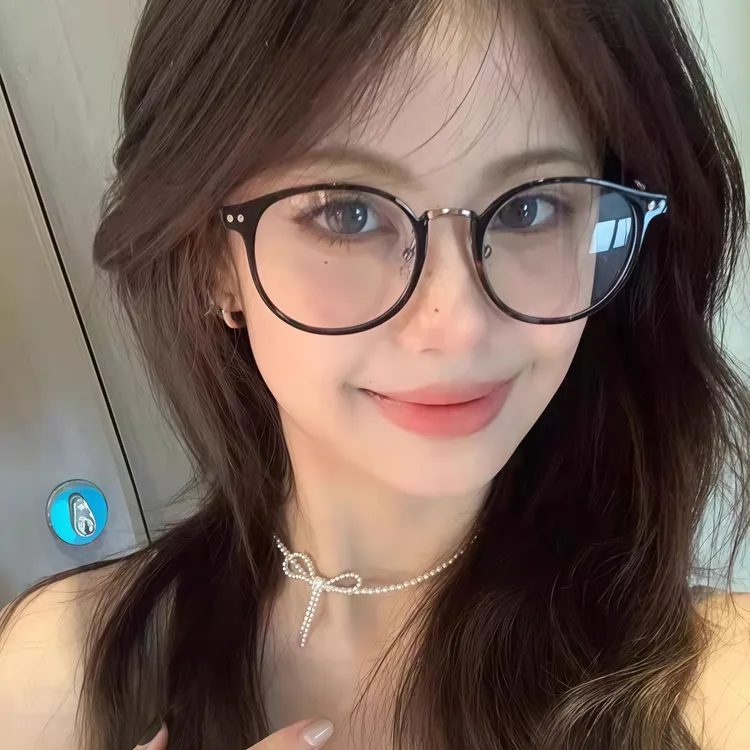 韩系豹纹眼镜女款近视可配度数镜片素颜显脸小超轻复古防蓝光近视