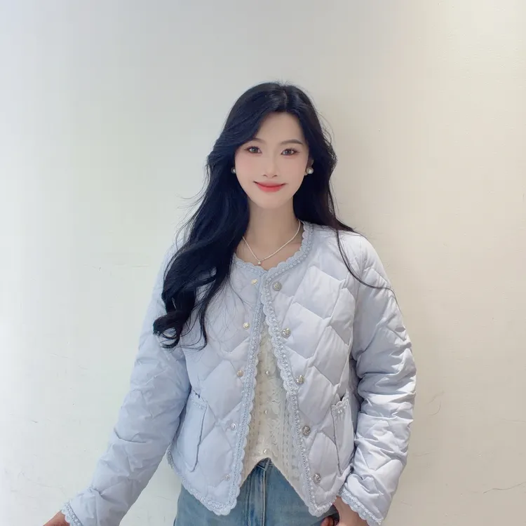 IEF/爱依服2025冬季新款法式甜美温柔淑女气质小香风轻羽绒外套