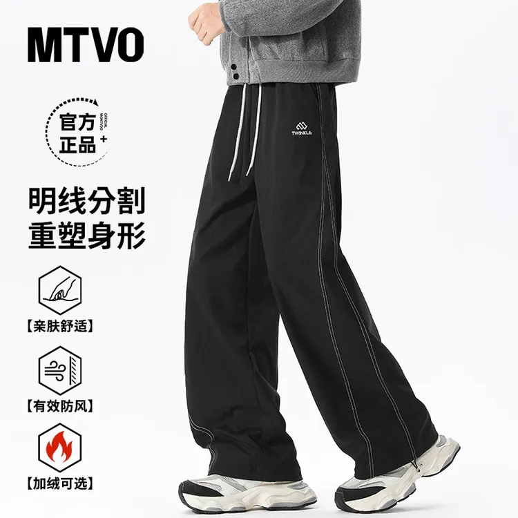 MTVO迈特优青少年秋冬加绒可选工装裤美式复古男宽松休闲裤25119