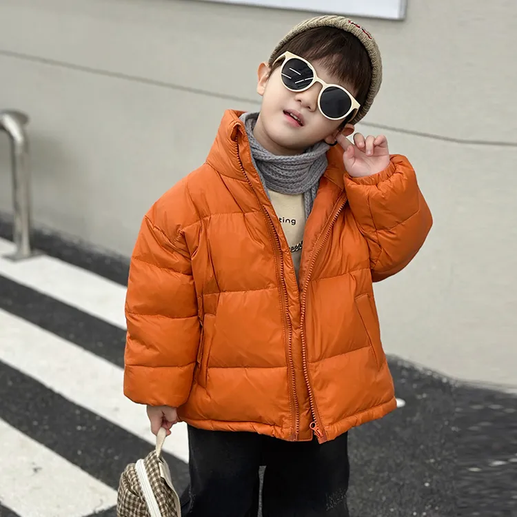 巴拉巴拉云朵联名儿童羽绒服冬季加厚男女童纯色面包服短款外套宝