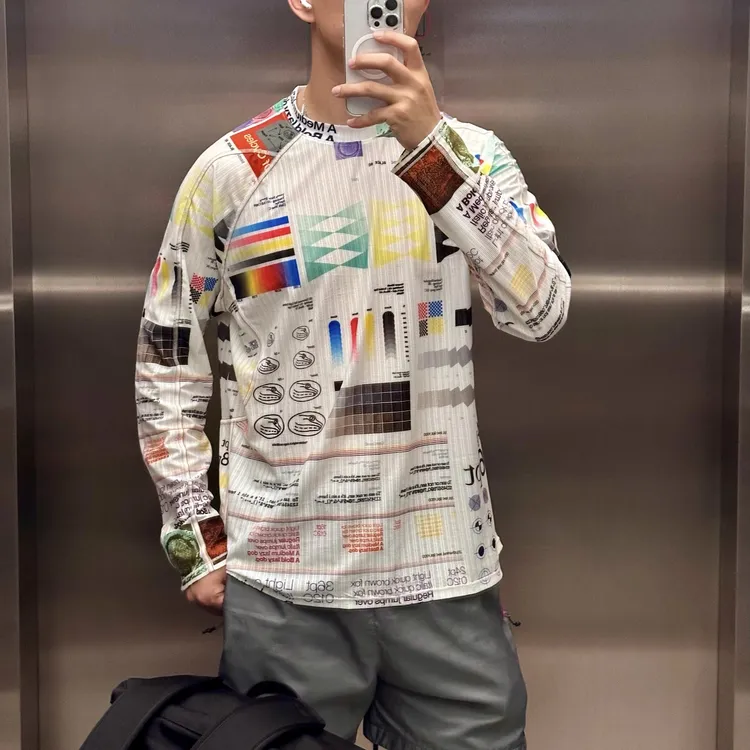logo标语速干多功能户外骑行服防晒吸湿排汗T恤长袖透气男女同款