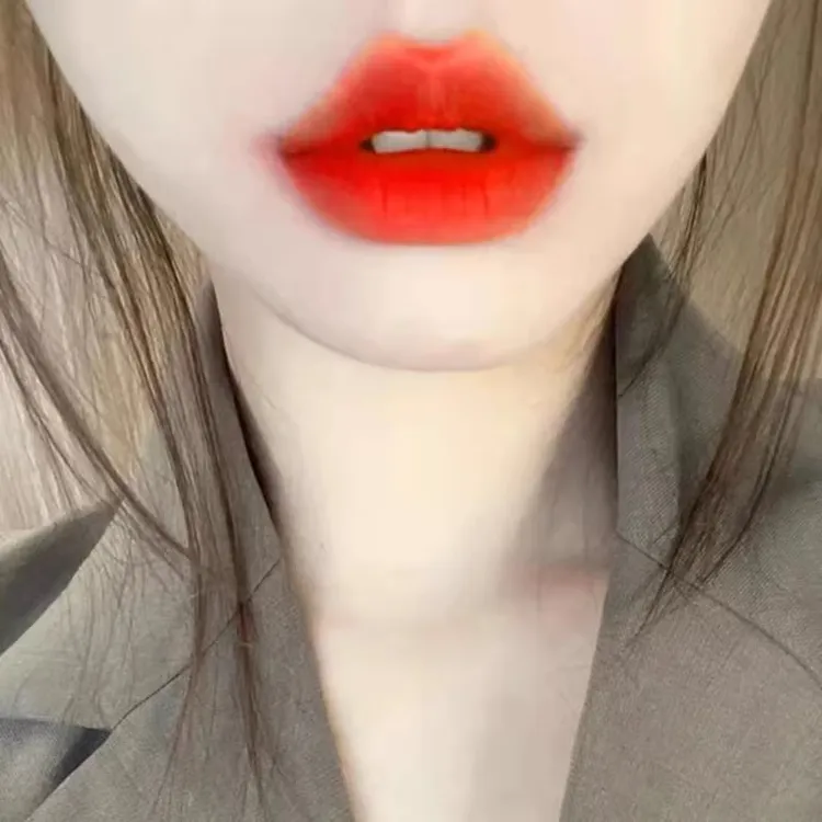 唇釉学生不易掉色丝绒雾感显白口红橘色伪素颜胡萝卜南瓜色唇泥