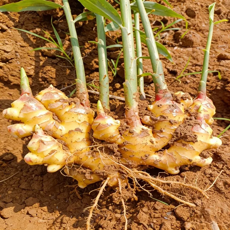 云南新鲜小黄姜高山种植辛辣十足月子姜