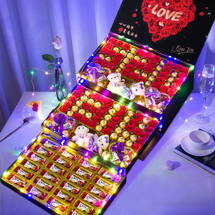 Dove/德芙圣诞礼物送老婆女友多唯呀巧克力精致礼盒装新款情人节1