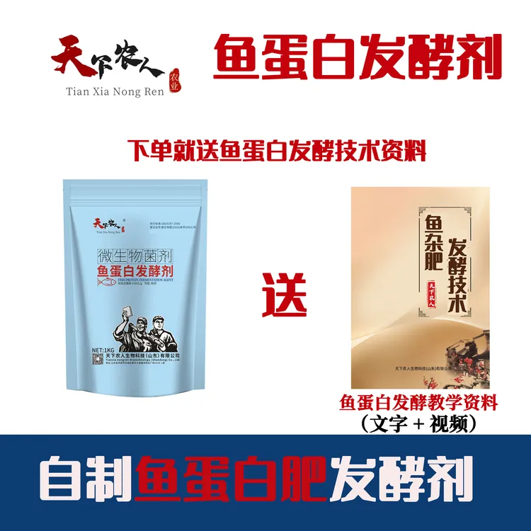 自制鱼蛋白发酵微生物菌剂鱼肥发酵剂酸香不臭快速分解鱼蛋白肥