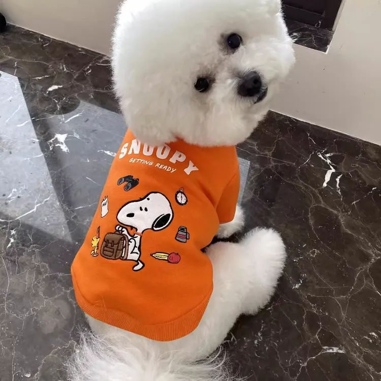 早秋冬季新款宠物猫狗可爱比熊雪纳瑞博美泰迪保暖小型犬卫衣