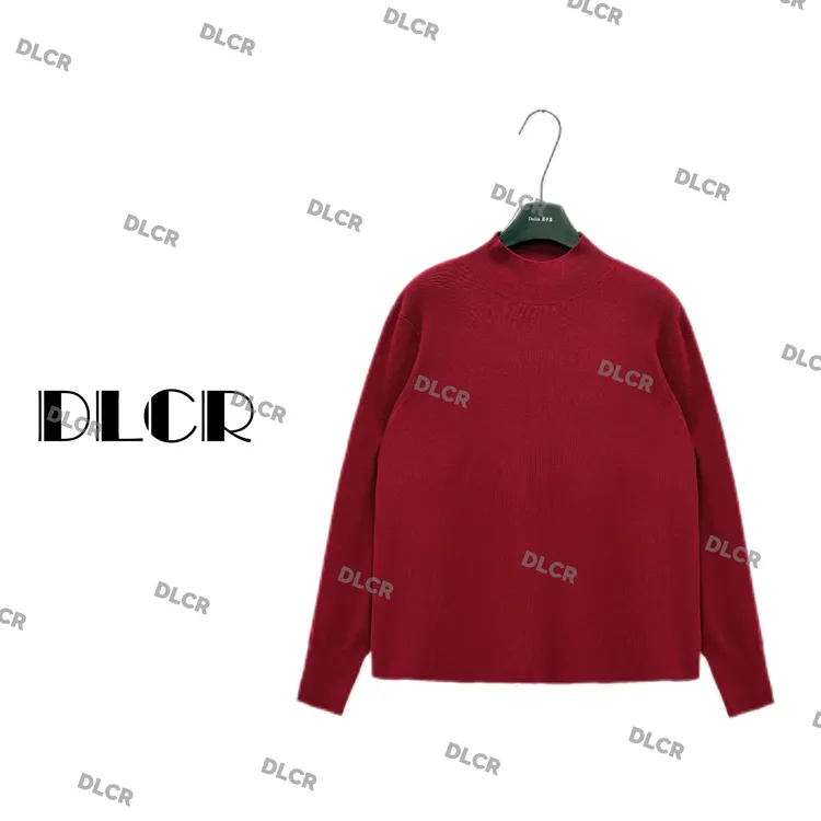 DLCR【大琳】2025新款打底衫轻奢百搭长袖女士圆领针织衫打底衫