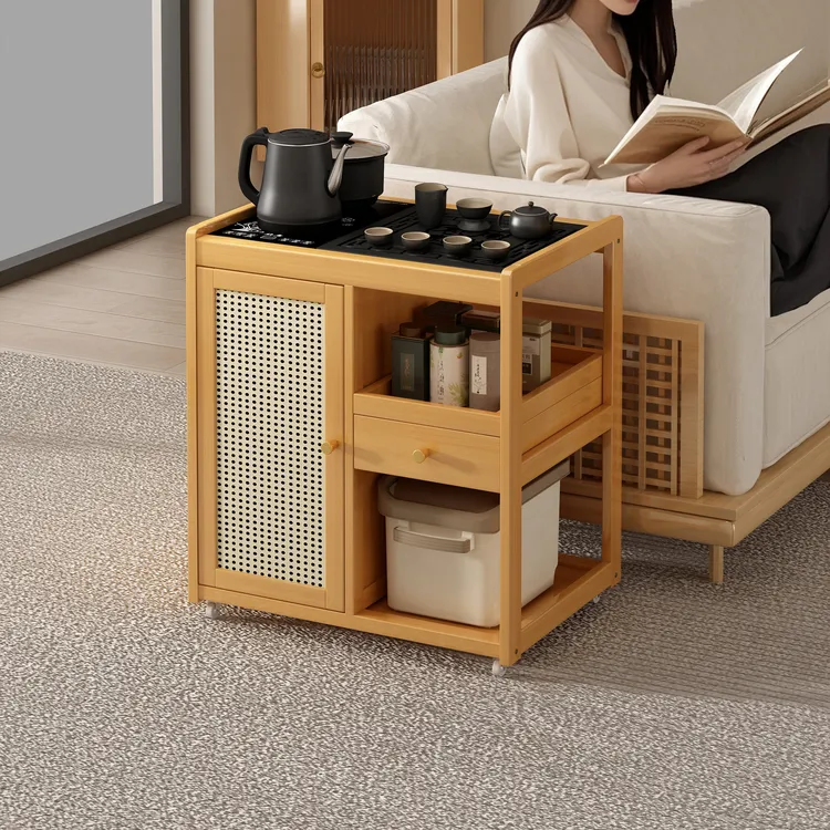 新疆西藏包邮沙发边几可移动茶几客厅家用茶台烧水壶一体全自动茶
