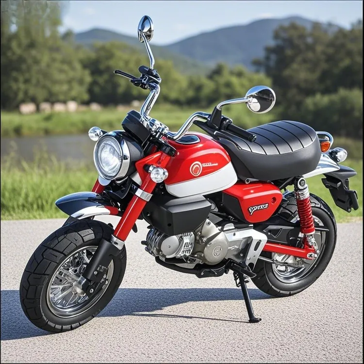 合金仿真1:12本田小猴子合金摩托车模型金属机车摆件生日玩具礼物