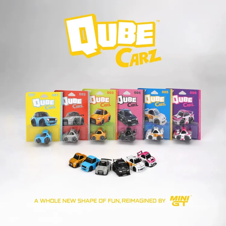 预售]MINIGT QubeCarz 1:64 Q车 蛋车 套装 合金汽车模型