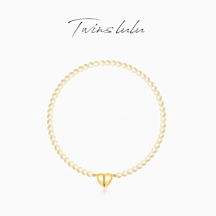 TWINS LULU 出游 秋上新轻奢首饰珠珠爱心项链女款送女友TSJ9905