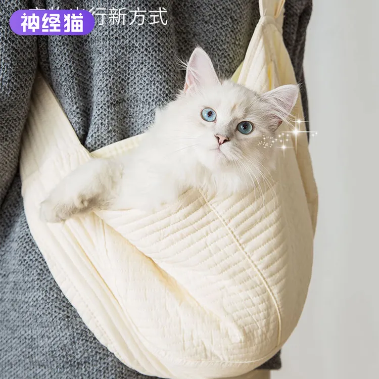 猫包外出便携包猫袋狗狗背包单肩帆布狗包斜跨包泰迪猫咪宠物用品