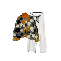 【套装】秋冬季时尚高档套装设计感时装女装服装9695[ZLYG]J