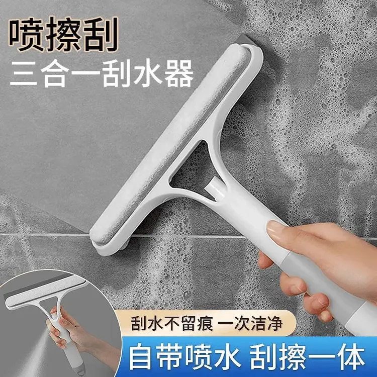 擦玻璃神器家用浴室刮洗刮水器保洁专用镜子刷清洁擦挂板台面清洗