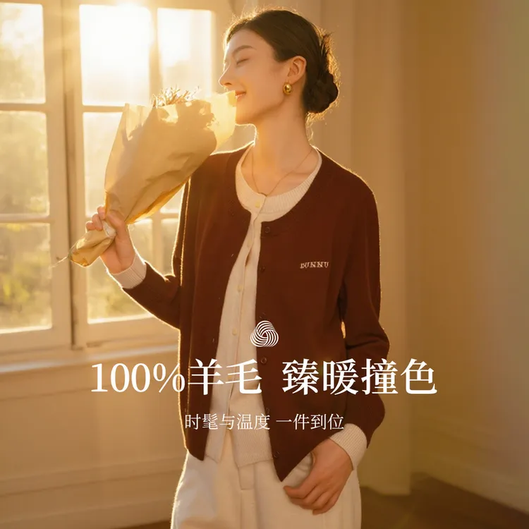 敦奴dunnu羊毛衫FU372102