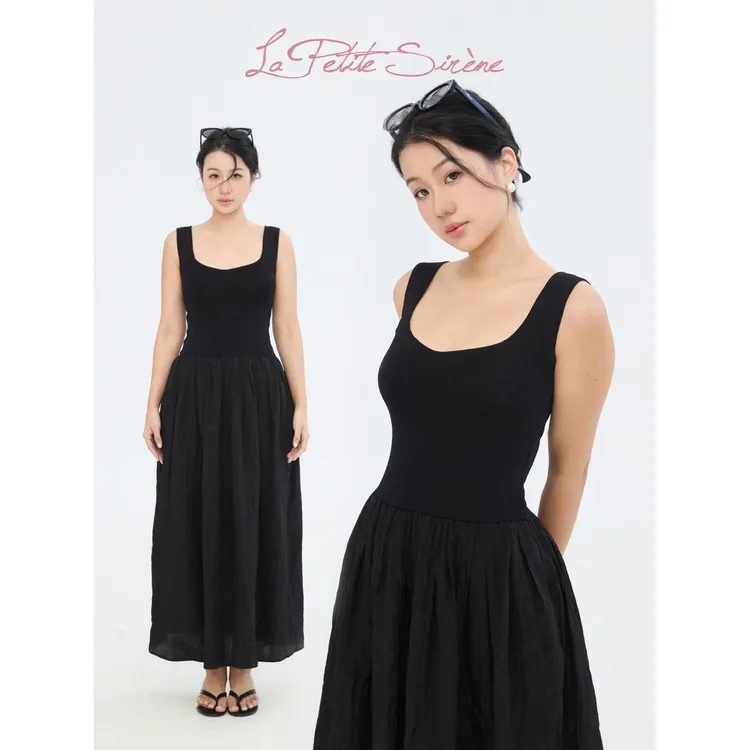 LPS |【黑标系列小黑裙4.0】郭卷毛同款吊带修身a字裙L34564JM52
