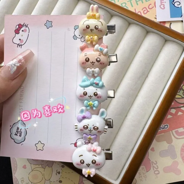 可爱吉伊小八乌萨奇发夹刘海ins头饰甜美少女高颜值卡通发卡学生