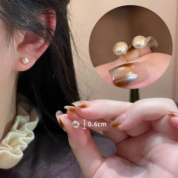 法式极光幻彩耳钉女轻奢高级感时尚气质百搭简约耳环爆款耳饰7218