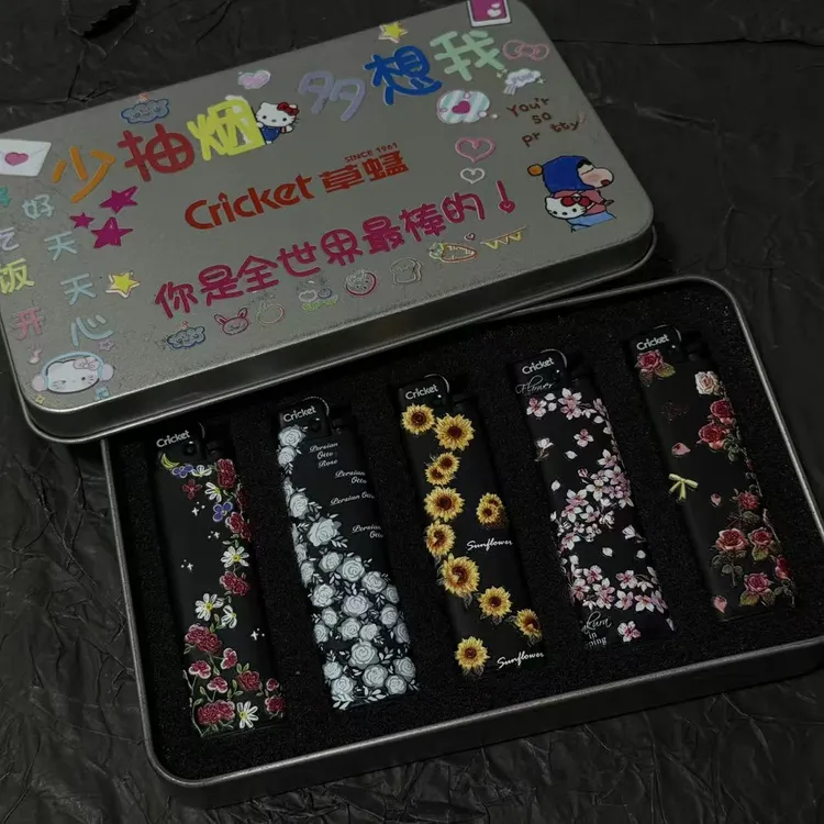 【叙事】防爆打火机男友礼物草蜢cricke磨砂黑明火高颜值明火