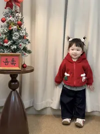 萱妈家-1293【红色小雪人外套】直播间专享浮力 