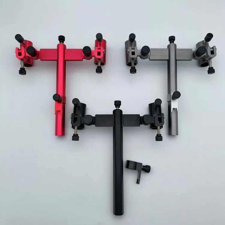 镁合金钓椅钓箱通用双炮台支架座钓鱼配件钓箱配件其他垂钓用品是