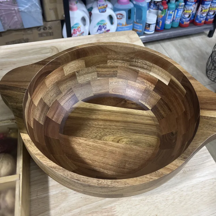 yagaq tagla 30公分相思木和面盆家用揉面活面必备