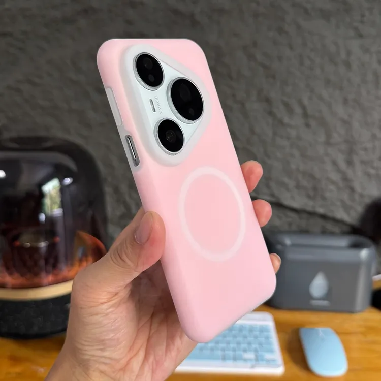 适用华为Pura80Pro+磁吸果冻手机壳70ultra少女款P60液态硅胶防摔