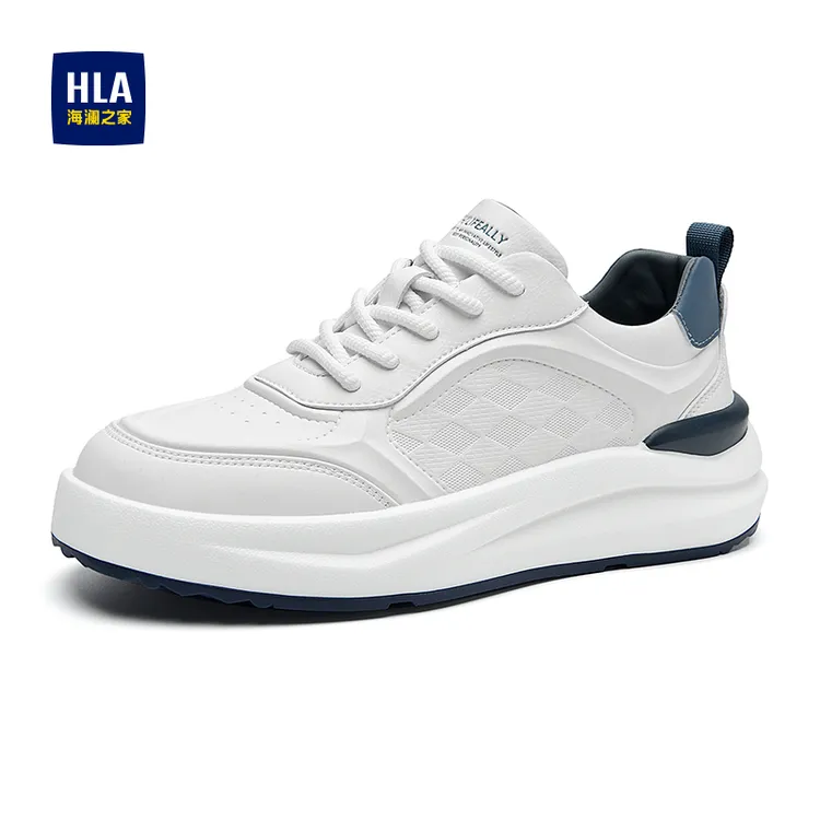 HLA/海澜之家男鞋正品增高小白鞋男士秋冬季新款百搭舒适休闲板鞋
