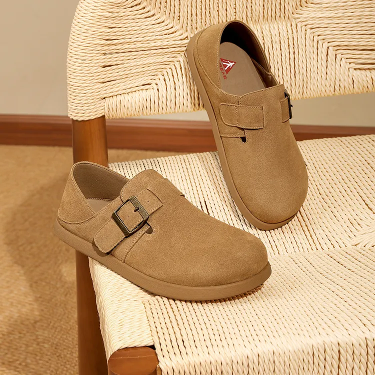 足力健琥珀流光2025百搭勃肯鞋早秋新款外穿半拖鞋百搭休闲包头