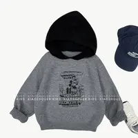 【小首尔】原版-现货-秋季儿童韩版卡通印花撞色针织毛衣HBB7835