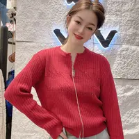 2025新款针织毛衣拉链前后烫钻（308）