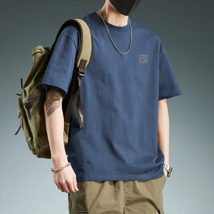 短袖纯棉男夏天T恤潮牌潮流宽松oversize夏季半袖小众设计感舒适