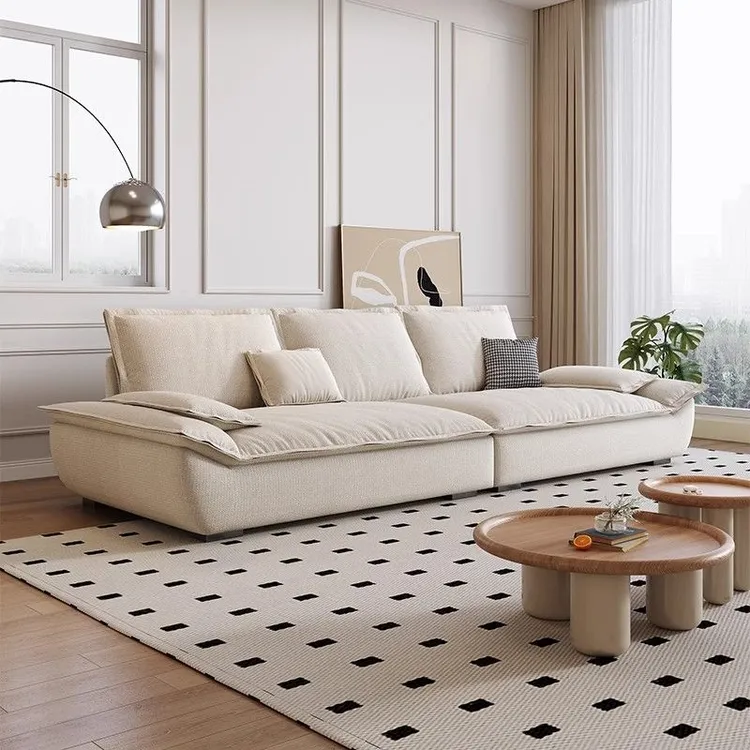 2025新款沙发客厅小户型简约现代家用直排帆船科技布2023新款沙发