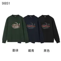 液氨空气层360克秋款男士穿搭运动百搭休闲套头圆领长袖卫衣9851