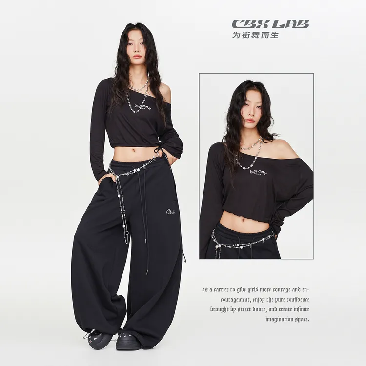 【达人专属】CBXLAB街舞潮牌摇滚废土机能上衣长袖宽松运动百搭早秋