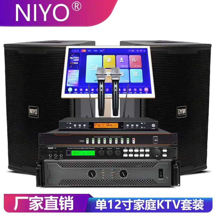 家庭ktv音响套装无线有线立体声旋钮KTV专业音响大功率功放演出