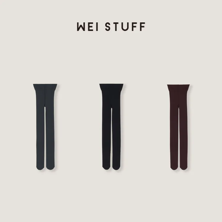 WEI STUFF  “百搭张力” 轻盈舒适百搭休闲显瘦三色打底袜 10244 
