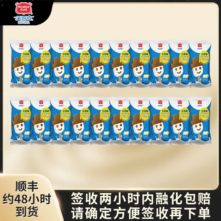 美登高无蔗糖小同雪20支巧克力雪糕奶香大头冰淇淋冰糕批发