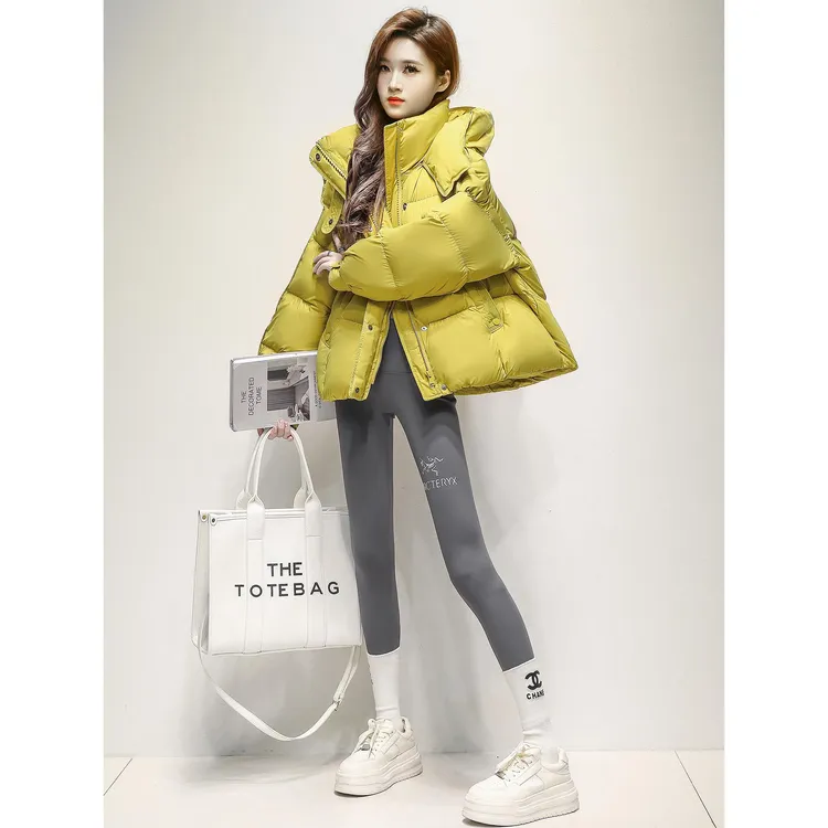 潮牌泡芙羽绒服女冬短款2025新款超火小个子超好看爆款面包服外套