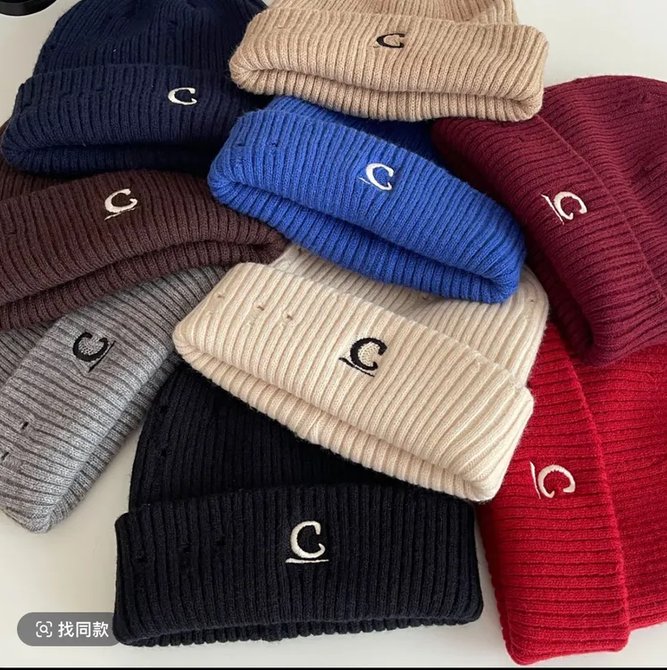 针织帽百搭时尚帽子冷帽千金风保暖毛线帽春秋极简风冬季秋冬