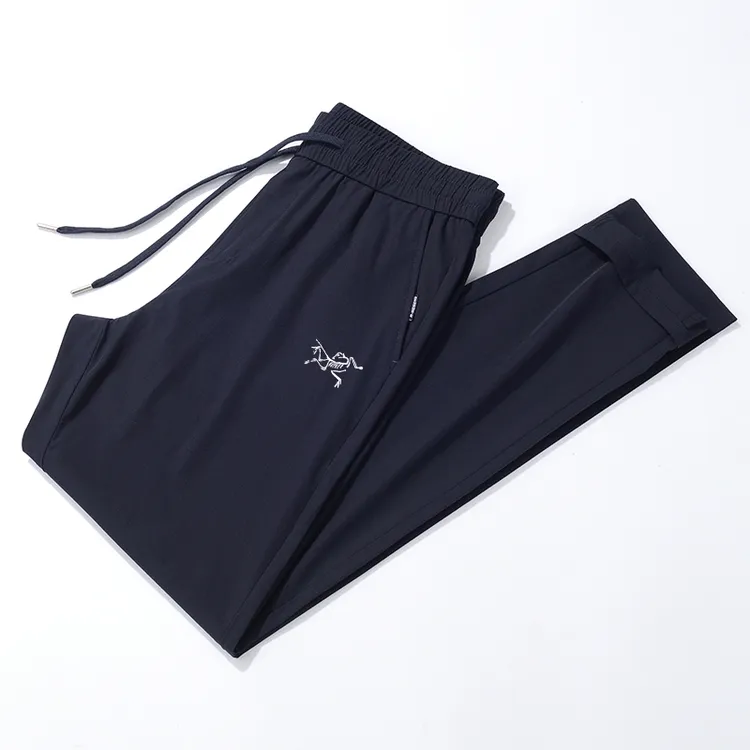 奥莱折扣鸟家刺绣户外运动裤直筒裤夏季新款男士休闲速干长裤裤子
