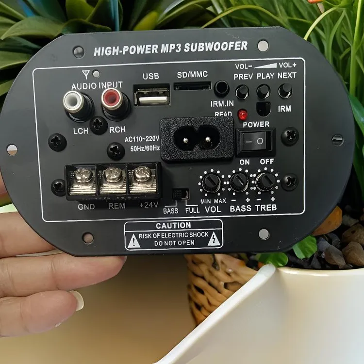 蓝牙功放板大功率车载24V家用220V通用低音炮主板DIY音箱功能