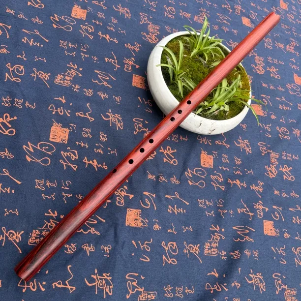手工精制高密度印度紫檀老料八孔直管洞箫