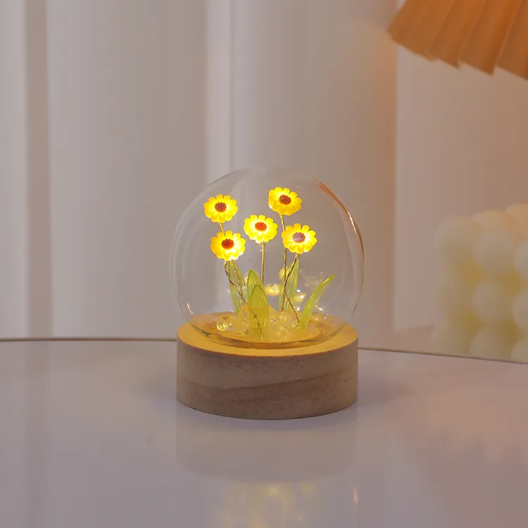 教师节迷你向日葵小夜灯diy手工花生日礼物送女生闺蜜高级感实用