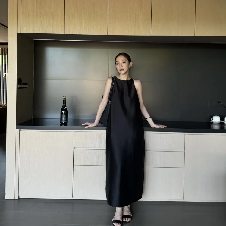 LiHuiEr【简雾】新款时尚洋气百搭女装知性风衣服连衣裙LL02561