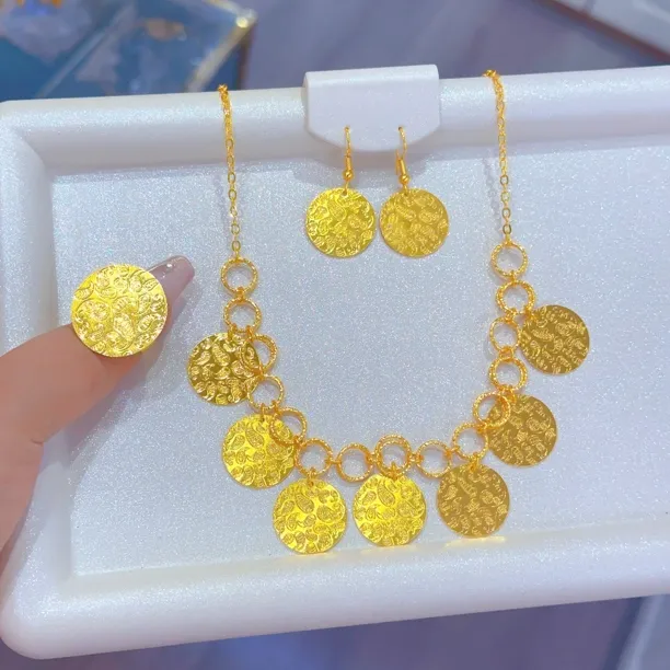 铜合金项链 网红badam gulluk yito气质高级三件套首饰